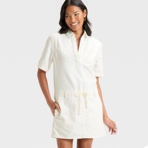 Universal Thread Women's White Jean dress